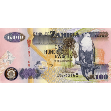 P38h Zambia - 100 Kwacha Year 2009